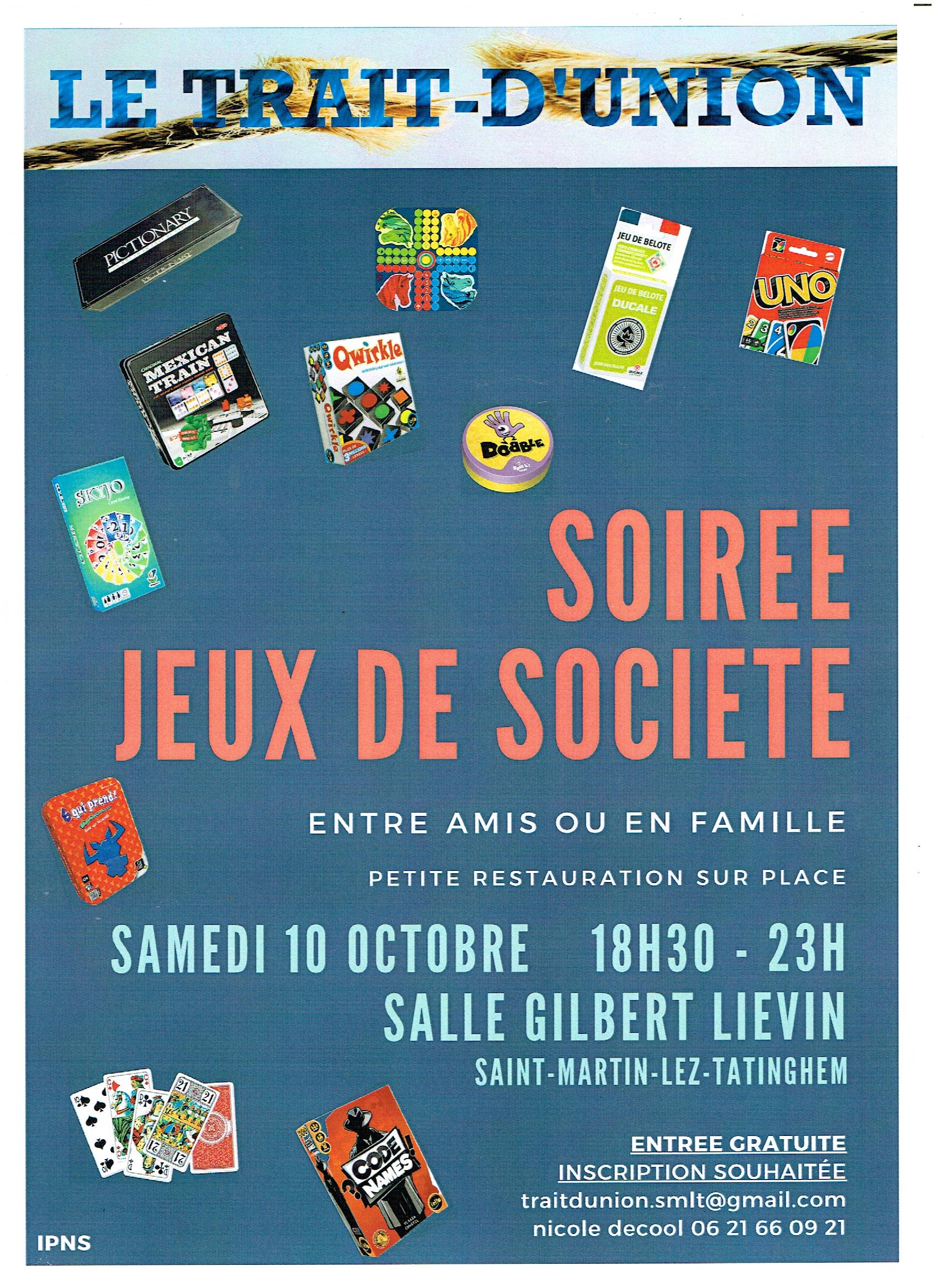 Soirée jeux de société